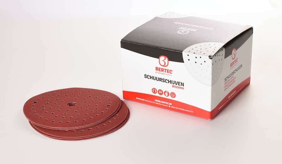 [SCHBESCHIJ454869] Bertec disque abrasif Red Ø 150mm 75 trous P80 100 pcs